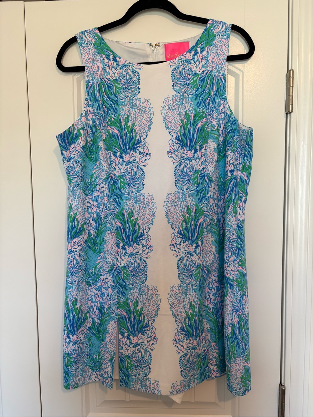 Lilly Pulitzer Cordelia Shift Romper Size 12 Las Olas Strong Current Sea - Picture 6 of 10